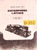 Enterprise DH, DM & H Lathes, Specs and Wiring Connections Manual